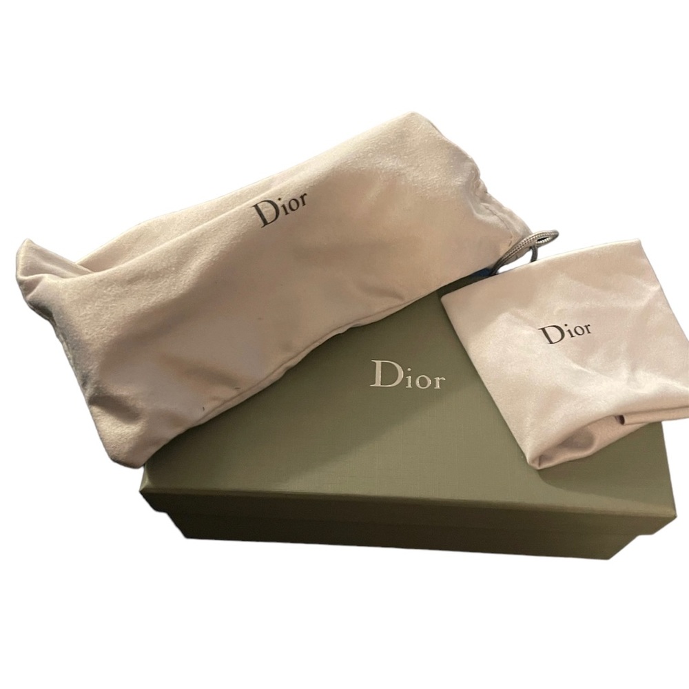 Authentic Dior Blue Patterned Square Sunglasses - image 3